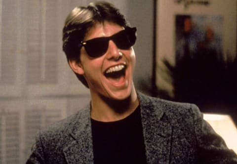 Tom Cruise stars in Risky Business (1983).