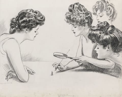 Gibson Girls in "The Weaker Sex."