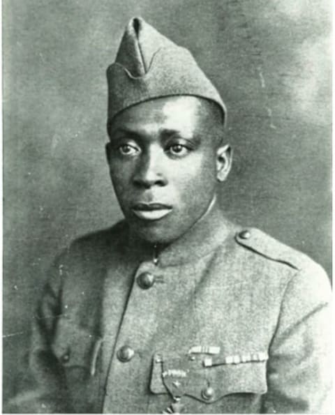 Sergeant William Henry Johnson poses for a photo in uniform.