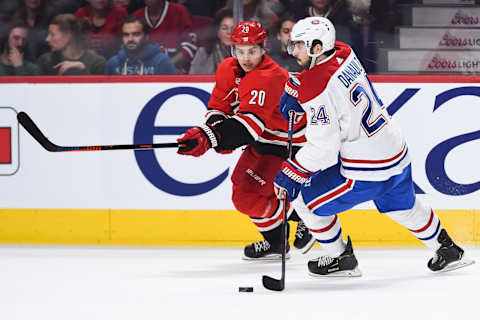 MONTREAL, QC – DECEMBER 13: Montreal Canadiens Sebastian Aho (Photo by David Kirouac/Icon Sportswire via Getty Images)