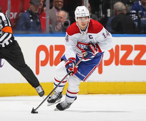 Montreal Canadiens, Nick Suzuki #14.(Photo by Claus Andersen/Getty Images)