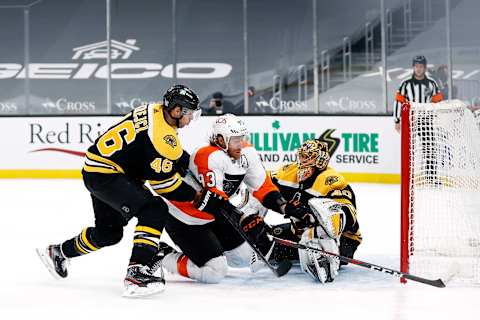 Tuukka Rask #40 of the Boston Bruins. (Photo by Maddie Meyer/Getty Images)