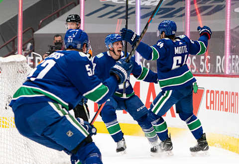 Vancouver Canucks defeat the Montreal Canadiens. (Photo by Rich Lam/Getty Images)