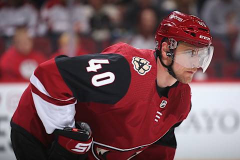 Michael Grabner #40 of the Arizona Coyotes during the second period of the NHL game against the Anaheim Ducks. (Photo by Christian Petersen/Getty Images)