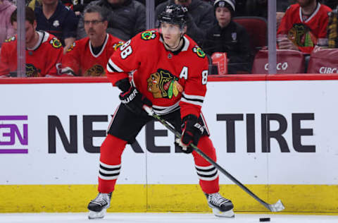 Patrick Kane #88, Chicago Blackhawks (Photo by Michael Reaves/Getty Images)