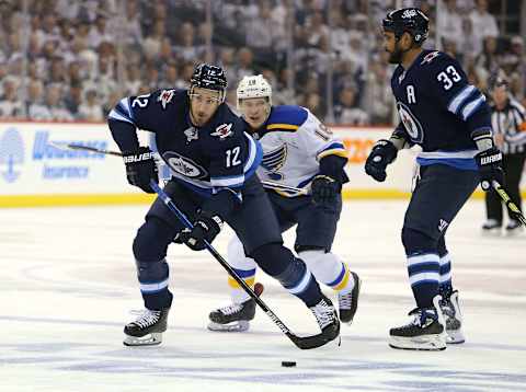 Winnipeg Jets, Kevin Hayes #12. (Photo by Jason Halstead/Getty Images)