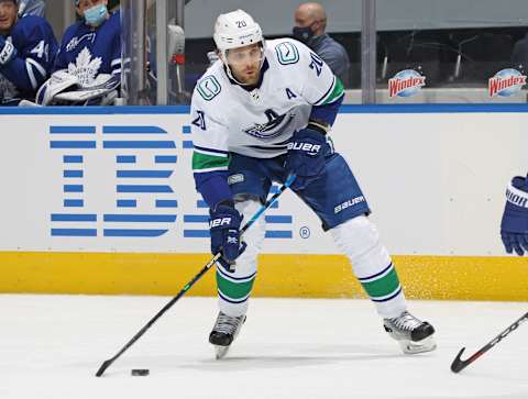 Brandon Sutter, Vancouver Canucks. (Photo by Claus Andersen/Getty Images)