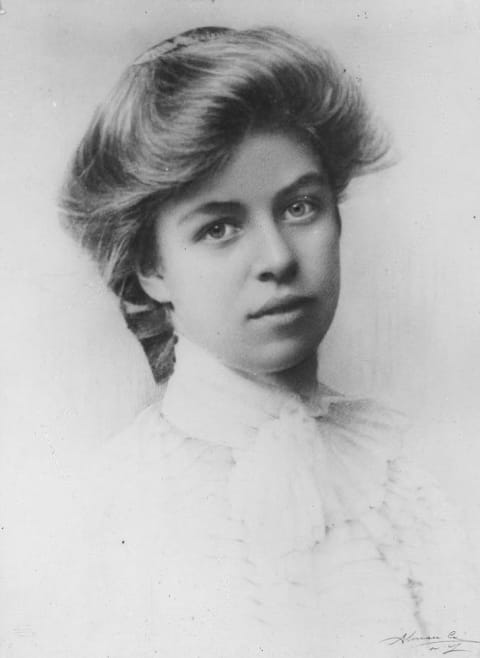 Eleanor Roosevelt is pictured at age 14.