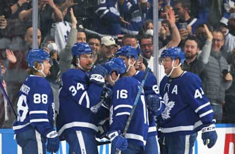 Auston Matthews #34, Toronto Maple Leafs (Photo by Claus Andersen/Getty Images)