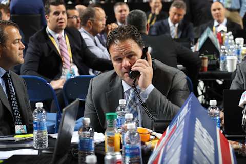 BUFFALO, NY – JUNE 25: Jeff Gorton of the New York Rangers attends the 2016 NHL Draft on June 25, 2016 in Buffalo, New York. (Photo by Bruce Bennett/Getty Images)