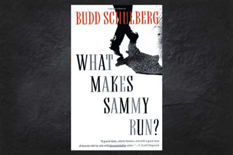 The cover the book What Makes Sammy Run on a black background.