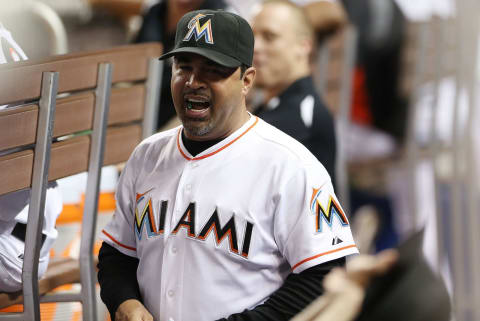 MIAMI, FL – OCTOBER 02: Manager Ozzie Guillen #13 of the Miami Marlins reacts against the New York Mets at Marlins Park on October 2, 2012 in Miami, Florida. (Photo by Marc Serota/Getty Images)