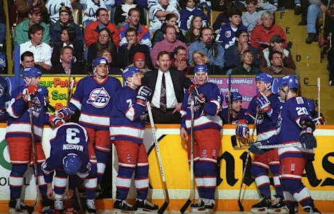 Head coach John Paddock, Winnipeg Jets (Photo by Graig Abel/Getty Images)