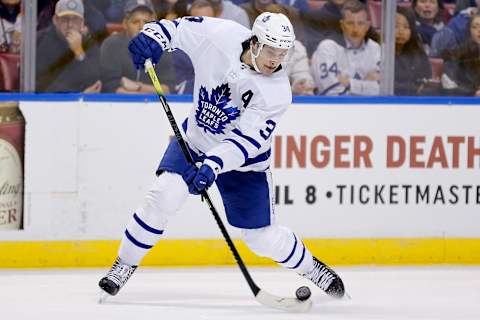 SUNRISE, FLORIDA – FEBRUARY 27: Auston Matthews #34 of the Toronto Maple Leafs . (Photo by Michael Reaves/Getty Images)