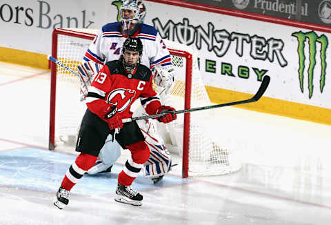 Nico Hischier #13 of the New Jersey Devils (Photo by Bruce Bennett/Getty Images)