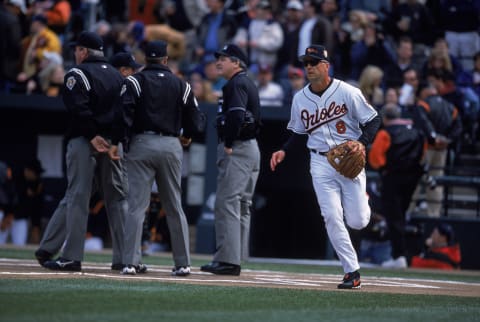 Cal Ripken,  Baltimore Orioles star.  Doug Pensinger /Allsport