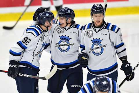 Artemi Kniazev #8 of the Chicoutimi Sagueneens (Photo by Minas Panagiotakis/Getty Images)