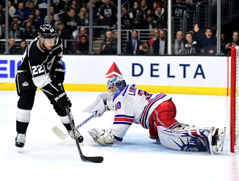 LOS ANGELES, CA – JANUARY 21: Trevor Lewis #22 of the Los Angeles Kings (Photo by Harry How/Getty Images)