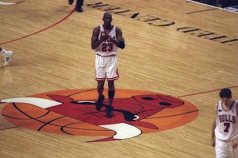 Michael Jordan, Chicago Bulls Mandatory Credit: Jonathan Daniel /Allsport