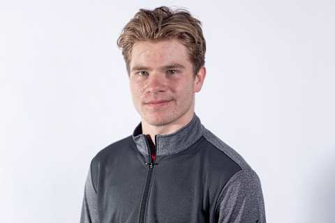 BUFFALO, NY – MAY 30: Tobias Bjornfot poses for a portrait at the 2019 NHL Scouting Combine on May 30, 2019 at the HarborCenter in Buffalo, New York. (Photo by Chase Agnello-Dean/NHLI via Getty Images)