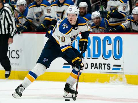 Oskar Sundqvist, St. Louis Blues (Photo by Rich Lam/Getty Images)