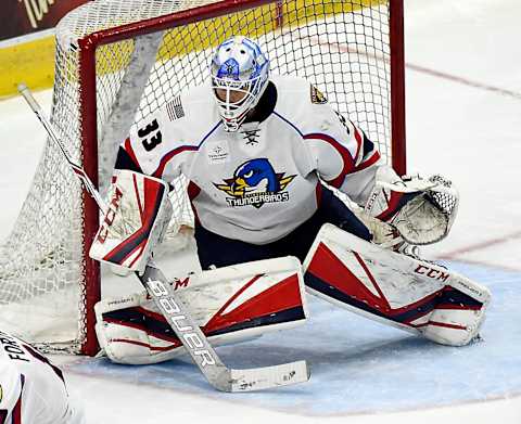 Samuel Montembeault #33 (Photo by Graig Abel/Getty Images)