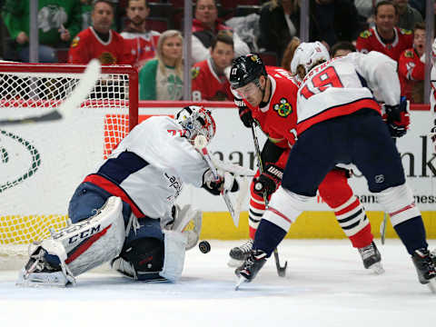 Washington Capitals goalie Braden Holtby (70) (Mandatory Credit: Dennis Wierzbicki-USA TODAY Sports)