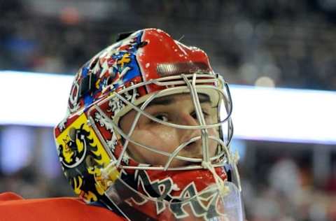 EDMONTON, CANADA – DECEMBER 30: Petr Mrazek #2 of the Team Czech Republic skates during the 2012 World Junior Hockey Championship game against the Team USA at Rexall Place on December 30, 2011 in Edmonton, Alberta, Canada. Team Czech Republic defeated Team USA 5-2. (Photo by Richard Wolowicz/Getty Images)