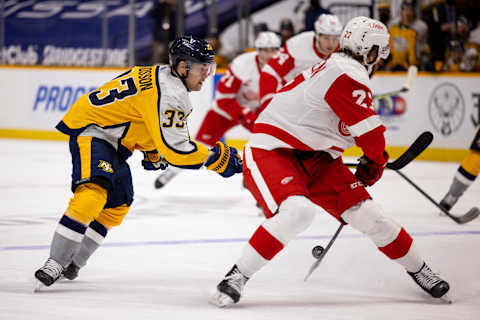 Viktor Arvidsson #33 of the Nashville Predators. (Photo by Brett Carlsen/Getty Images)