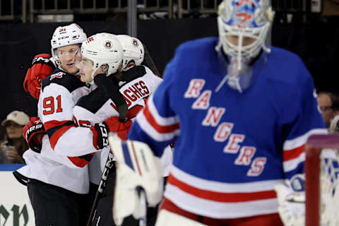 New Jersey Devils center Dawson Mercer (91): Brad Penner-USA TODAY Sports