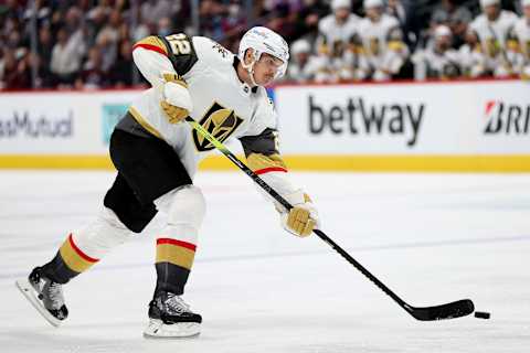 Nick Holden #22 of the Vegas Golden Knights (Photo by Matthew Stockman/Getty Images)