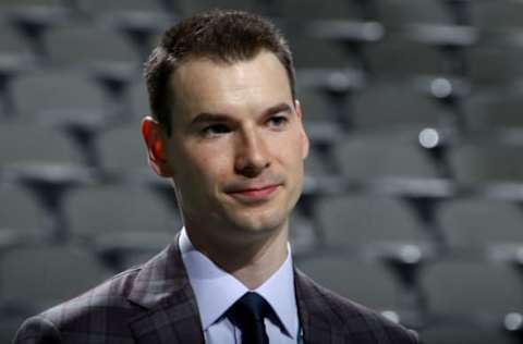 DALLAS, TX – JUNE 22: John Chayka General Manager of the Phoenix Coyotes looks on prior to the first round of the 2018 NHL Draft at American Airlines Center on June 22, 2018 in Dallas, Texas. (Photo by Bruce Bennett/Getty Images)