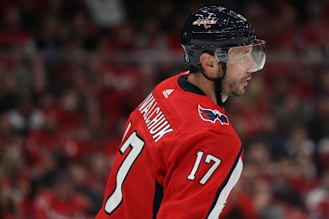 WASHINGTON, DC – FEBRUARY 25: Ilya Kovalchuk #17 of the Washington Capitals skates against the Winnipeg Jets at Capital One Arena on February 25, 2020 in Washington, DC. (Photo by Patrick Smith/Getty Images)