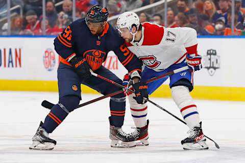 Mar 5, 2022; Edmonton, Alberta, CAN; Montreal Canadiens forward Josh Anderson. Mandatory Credit: Perry Nelson-USA TODAY Sports