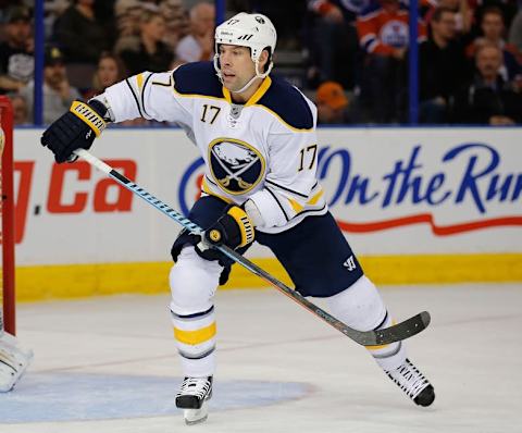 Buffalo Sabres forward David Legwand (17). Mandatory Credit: Perry Nelson-USA TODAY Sports