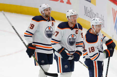 Edmonton Oilers After Win Mandatory Credit: Geoff Burke-USA TODAY Sports