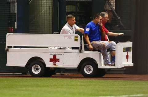 Apr 7, 2016; Phoenix, AZ, USA; Chicago Cubs outfielder 