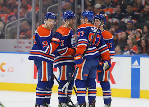 Edmonton Oilers. (Photo by Lawrence Scott/Getty Images)