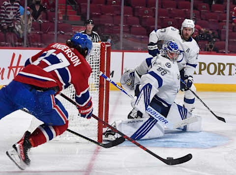 Jul 5, 2021; Montreal, Quebec, CAN; Montreal Canadiens Josh Anderson Mandatory Credit: Eric Bolte-USA TODAY Sports