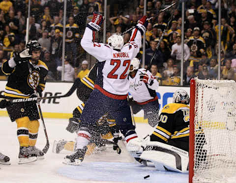 Mike Knuble, Joel Ward, Washington Capitals (Photo by Elsa/Getty Images)