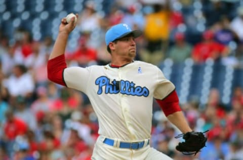 The Blue Uniform Is Appropriate After Eickhoff Allowed Two Hits in His Rehab Start for Reading and Suffered the Defeat. Photo by H. Martin/Getty Images.