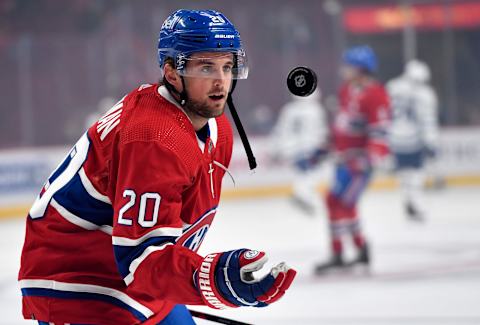 Sep 27, 2021; Montreal, Quebec, CAN; Montreal Canadiens defenseman Chris Wideman. Mandatory Credit: Eric Bolte-USA TODAY Sports