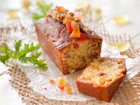 A summery variation on the traditional fruitcake.