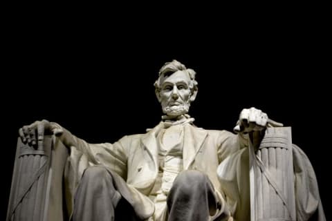 The Lincoln Memorial, which was officially dedicated on May 30, 1922 in Washington, D.C.