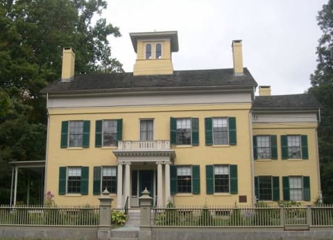 The house where Emily Dickinson was born is now part of the Emily Dickinson Museum in Amherst, Massachusetts.