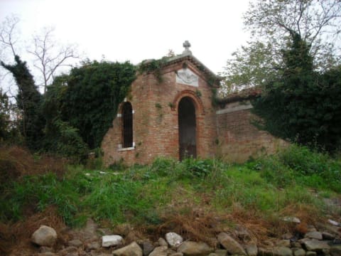 Ruins on the island of Poveglia, Italy