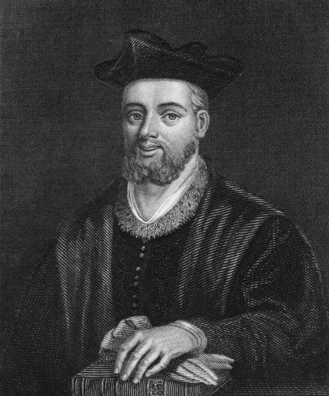 French Renaissance writer and satirist Francois Rabelais, circa 1530. An engraving by Hinchliff after Mariette.