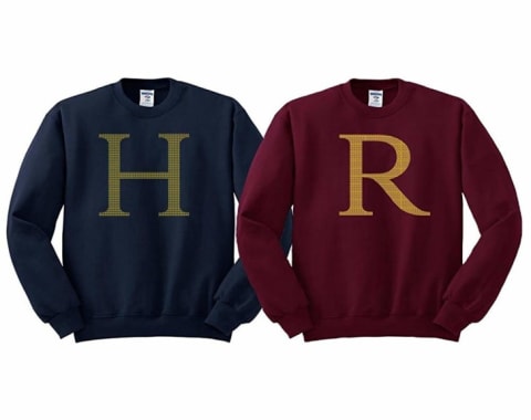 Harry Potter and Ron Weasley Initialed Christmas Sweaters