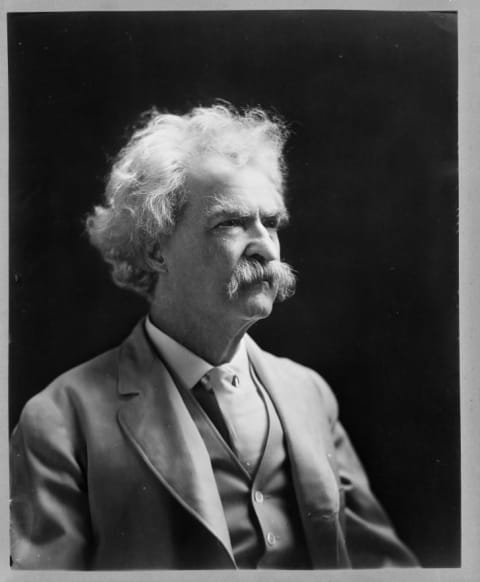 Author Mark Twain is known for classic novels, like The Adventures of Huckleberry Finn, and plenty of humorous and insightful quotes.