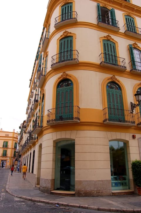 A photo of artist Pablo Picasso's birth house in Málaga, Spain.